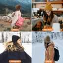 NPQQUAN 2 PCS Satin Lined Beanie for Women Silk Lined Beanies Winter Warm Soft Lining Cuffed Knit Beanie Hats for Women (Black+black)