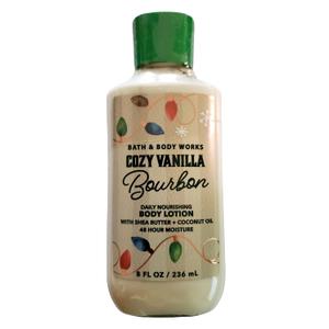 Bath and Body Works Super Smooth Body Lotion Sets Gift For Women 8 Oz (Cozy Vanilla Bourbon)