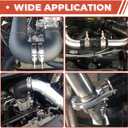 2 Pack 3.5 inch T-Bolt Hose Clamps, Stainless Steel_304 Working Range 95mm-103mm for 3.5" Hose ID, Turbo Intake Intercooler Clamp for Automotive