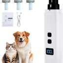 Silent Groom Pro Pet Nail Grinder| Low Noise Quiet Claw Trimmer for Dogs, Cats and Other Animals | Safe & Stress Free Nail Grooming, Ideal for Sensitive Dogs of All Breeds & Sizes (White)