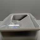 AIPERRO Stainless Steel Litter Box with Lid | XL Metal Enclosed Cat Litter Boxes with High Sided for Big Cats | Anti-Urine Leakage, Non-Stick Boxes with Litter Scoop (Light Gray)