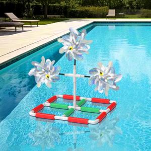 Pool Bird Deterrent, Floating Reflective Windmill Bird Scare Devices, Keep Birds/Ducks/Heron/Pigeons... Away from Your Pool, Boat, Backyard, Pool Decoration Pool Bird Deterrent, Floating Reflective Windmill Bird Scare Devices, Keep Birds/Ducks/Heron/Pigeons... Away from Your Pool, Boat, Backyard, Pool Decoration