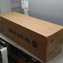 PATHOSIO PETS Adjustable Dog Ramp for Bed - 48" Long Foldable Wooden Ramp for Dogs to Get on Bed, Couch, or Car with 16.5" Wide Walking Space (Walnut Wood with Gray Carpet, Large)