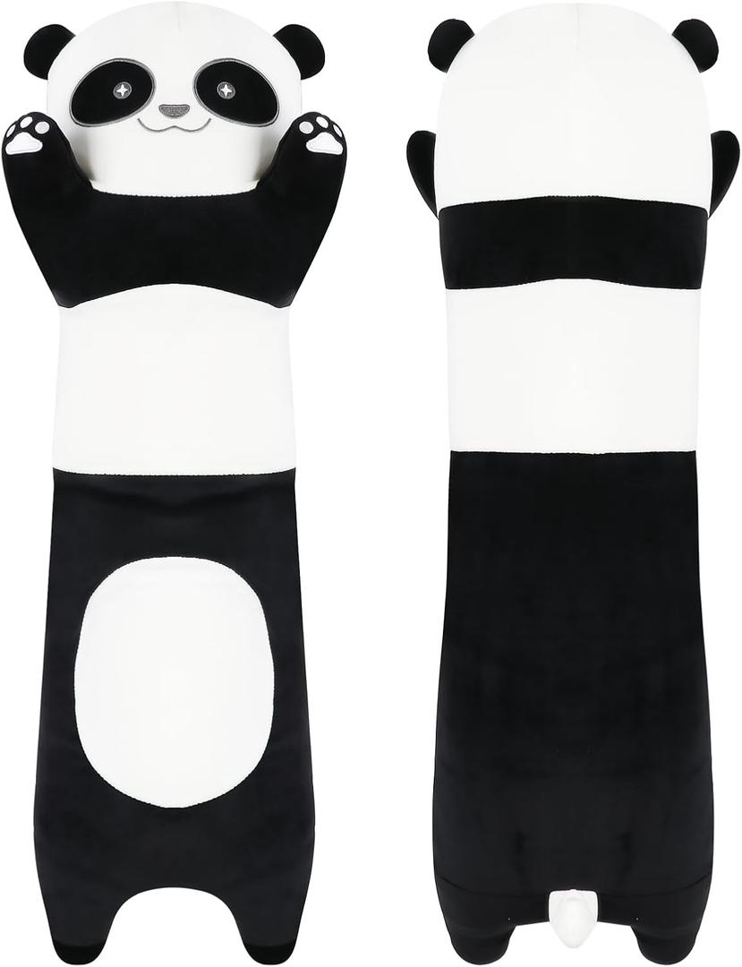 28 inch Cute Giant Panda Bear Plush Soft Body Pillow Plushies, Large Long Panda Stuffed Animals Toy Doll, Gift for Kids Girls and Boys, Birthdays