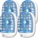 Bug Zappers Plug in Indoor, Electronic Fly Traps for Indoors, Insect Traps Mosquito Killer Mosquito Bug Repellent for Kids & Pets, Home, Kitchen, Bedroom, Baby Room, Office (4 Packs)