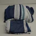 Bedsure Duvet Cover Queen Size - Reversible Striped Duvet Cover Set with Zipper Closure, 3 Pieces Blue Bedding Set with 8 Corner Ties and 2 Pillow Shams 20"x26" (06 - Blue (No Comforter))