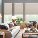 Changshade Cordless Cellular Shades, Blackout Honeycomb Shades for Windows, Pull Down Pleated Blinds, Easy to Install for Indoor Windows and French Doors,30" W x 72" H, Beige