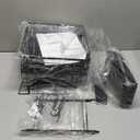 2 Tier Large Dish Drying Rack, Expandable Dish Rack for Kitchen Counter, Dish Drainer with Drainboard Set, Multifunctional Dishrack with Utensil Holder & Cup Holder, 13.4"-28.7" L x 11.8" W