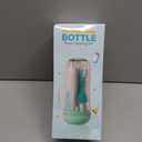 IvyWind Electric Travel Baby Bottle Brush Set with Storage Box, Automatic Bottle Cleaner Brush Kit with Silicone Bottle/Nipple/Straw Brush, Milk Frother Electric and Drainage Rack, Rechargeable, Green