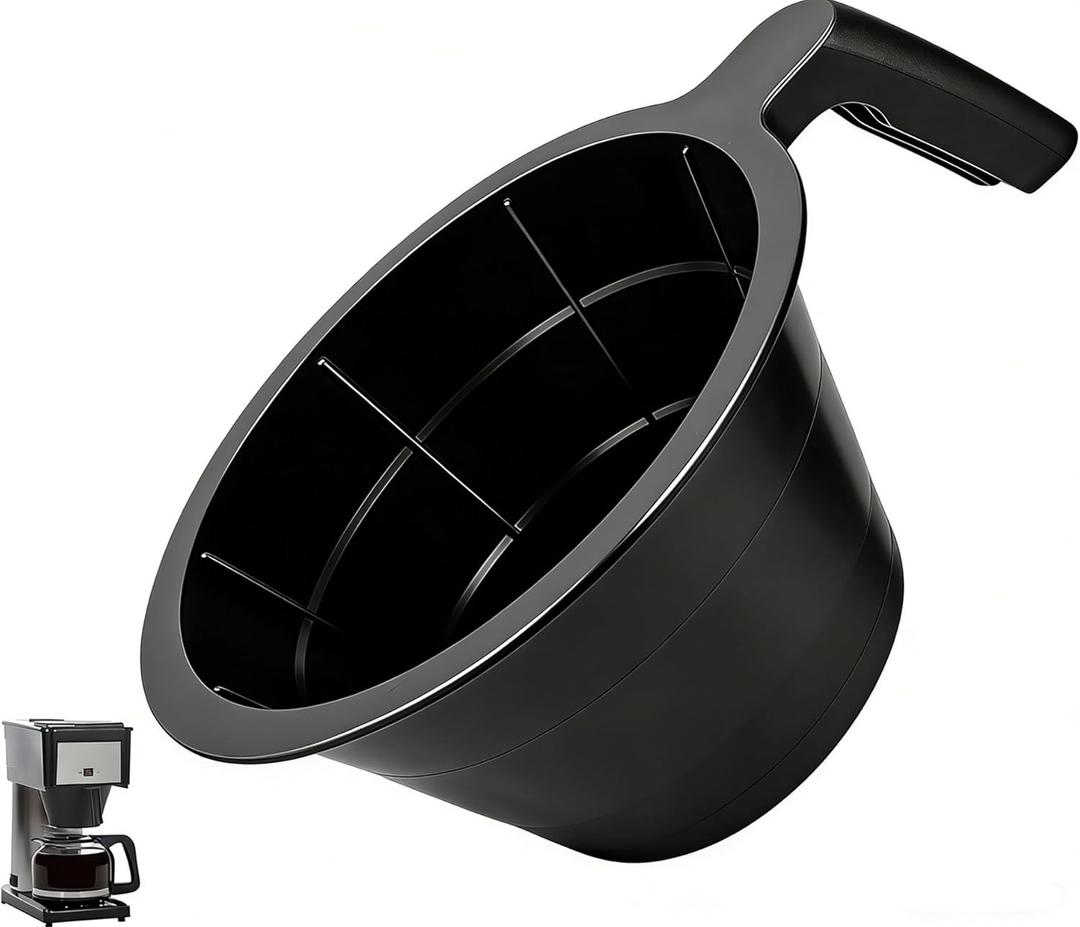 38766.0002 Brew Funnel Basket Replacement for Bunn Coffee Machines, Compatible with BX, BT, BTX, GR, Velocity Series Brewers, Black Durable Coffee Filter Holder