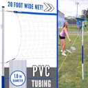 Franklin Sports Volleyball + Badminton Sets - Beach + Backyard Game Set - Volleyball, Pump, Badminton Rackets, Birdies, Net + Poles Included