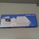 Wireless Keyboard and Mouse Combo, Compact Quiet Wireless Keyboard and Mouse Set 2.4G Ultra-Thin Sleek Design for Windows, Computer, Desktop, PC, Notebook, Laptop (GHKM03 Silver White)