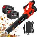 Leaf Blowers Cordless,530CFM/130MPH & 6 Speed Levels Bushless Blower,Electric Cordless Leaf Blower w/ 26.0Ah Battery,Soplador de Hojas for Patio Cleaning,Lawn Care,Blowing Leaves & Dust,Snow Removal