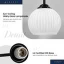 RUIYEY Bathroom Vanity Light Fixtures: 2-Light Black Bathroom Lighting Fixtures Over Mirror with Milky White Frosted Glass Shade, Farmhouse Modern Wall Light for Bathroom