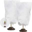 Plant Covers Freeze Protection, 78" x 98" 2.5oz/yd² Reusable Frost Cloth with Drawstring, Winter Plants Jacket Warm Shrubs Cover Blanket Frost Protection for Outdoor Garden Plants, 2 Packs