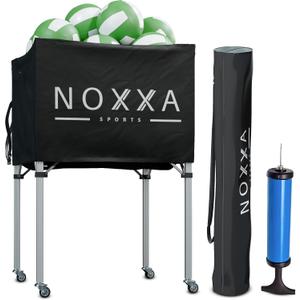 Volleyball Cart with Wheels - Portable Volleyball Ball Cart Bag on Wheels, Collapsible Sports Ball Equipment Storage Cart for Volleybal, Indoor and Outdoor., One Size