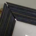 8x10 Hanging Picture Frames Collage Wall Decor with Double 4x6 Openging Mat,High Definition Temped Glass with Wood Grain Black,Brown,Blue Mix Assorted Color,1Pack