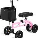 All Terrain Knee Scooter for Adults for Foot Surgery, Pink