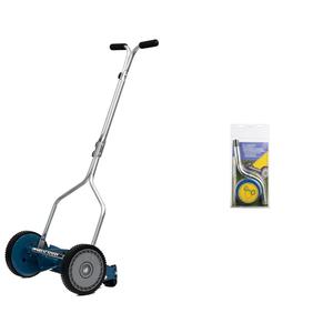 Great States 14-Inch Push Reel Lawn Mower + American Lawn Mower Sharpening Kit