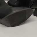 SHIBEVER Women's Ankle Boots Heel: Black Chunky Block Heels Slip On Almond Toe Boots Side Zip Leather Booties, 7.5