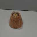 Empire Clip On Chandelier Lamp Shade, Small Lamp Shade Rattan,Boho Wicker Lamp Shades Mini,Replacement Lampshade 3" Top x 6" Bottom x 5" Slant Height(1 Pack)