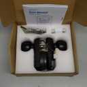 Hidalife Keypad Door Lock with Knob, Fingerprint Keyless Entry Door Lock for Front Door, Easy Passage Mode, Biometric Door Lock with Code, Matte Black