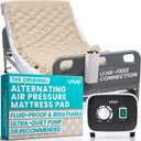 Vive Alternating Air Pressure Mattress Pad - The Original Bed Sore Prevention Solution - Hospital Topper for Bedridden Patients - Includes Waterproof, Breathable Ulcer Cushion & Whisper Quiet Pump (36 W x 78 L)
