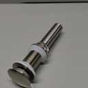 Vessel Sink Drain Without Overflow - Bathroom Sink Drain Stopper - Pop Up Drain All Metal - Big Cap Fit for Vessel or Undermount Sink,Brushed Nickel,YDPOP-1