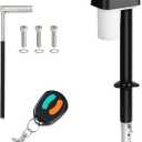 7600LBS Electric Trailer Jack, 12V Heavy Duty RV Jack with Remote Control, IPX64 Waterproof, 9.8-31.5" Extended Electric Tongue Jack for A-Frame, Utility & RV Trailer, LED Light & Bubble Level