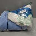 Cervical Pillow Case Cover Comfortable and Breathable Memory Foam Cervical Neck Pillow Case Cover with Zipper(White, Blue, Queen Size)