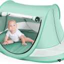 Baby Beach Tent, Large Pop Up Portable Sun Shade with Mosquito Net, Indoor Baby Play Tent for Travel, Beach, UPF 50+ UV Protection Sun Shelters