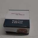 Stainless Steel Burger Press Grill Press with Wooden Handle Round Bacon Presser Smasher for Professional Home