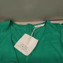 Cicy Bell Womens Cute Rompers Bow Front Puff Sleeve V Neck Short Jumpsuits Sexy Summer Outfits with Pockets (Medium, Green)