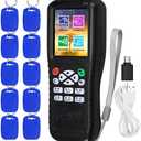 HERNAS Free Software RFID Reader Writer Duplicator, NFC Reader, Multi Frequencies RFID Smart Card Programmer, Door Lock Fobs Keys Cloner, with Writable Key Fobs Cards, Only for Access Control