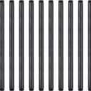 10 Pack 1/2 Inches x 14 Inches Black Malleable Steel Nipples Fitting, DIY Steampunk Industrial Vintage Style.