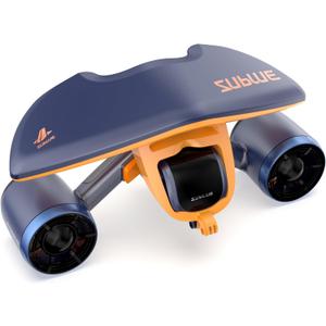 Sublue Mix Underwater Scooter with Action Camera Mount 30 Minutes 22lbf 131ft Waterproof Dual Motors Water Sports Pool Diving Snorkeling for Adults Gray Battery Version