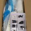 Drafting Chair Tall Office Chair with Flip-up Armrests, Adjustable Height, and Enhanced Lumbar Support - Ergonomic Rolling Stool, Back Support, and Adjustable Foot Rest Ring for Standing Desk Khaki (934W-Z)