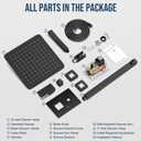 Black Shower System, Shower Faucet Set Bathroom Square Rain Shower Head and Handle Set, Wall Mounted Shower Fixtures With Shower Valve and Trim Kit 12 inch Matte Black
