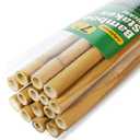 Jollybower 15pcs 3/4" D Thicker Heavy Duty Bamboo Stakes, 7FT Plant Stakes, Natural Garden Stakes for Tomato, Bean, Flowers,Trees Potted and Climbing Plant Support