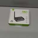 Bluetooth Transmitter Receiver 3-in-1 Bluetooth 5.3 Audio Adapter for 2 Headphones with Bypass Volume Control ON/Off Switch LCD Display 3.5mm Aux/Optical/RCA for Home Stereo TV Speaker PC (All Black)