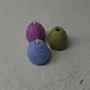 MTLEE 3 Pcs Easter Egg Flameless Candles 3 Color Scented Real Wax LED Spring Battery Operated Egg Shaped Votive Candles Gift for Easter Decoration Party Living Room Home Centerpiece