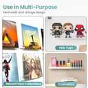 12-Inch Clear Acrylic Vinyl Record Shelf Wall Mount, 8-Pack Floating Album Display for Vinyl Records, Books, and Dcor  Perfect for Living Room, Bedroom, Bathroom, or Kitchen,