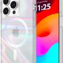 Case-Mate Soap Bubble iPhone 15 Pro Magnetic Case Phone Cover | for Women, Compatible w/ MagSafe, 12ft Drop Protection, 6.1", Shockproof, Anti-Scratch, Iridescent