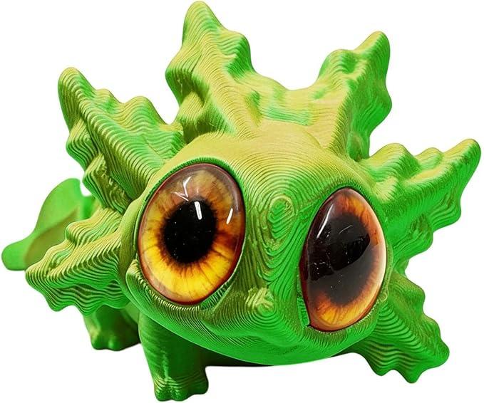 3D Printed Small Animals - 9x5.5cm 12g Articulated Axolotl Figures | 3D Printed Toys | ABS Material - For Holiday Birthday Party Workplace Classroom School Desk Home - Fidget Friendly Smooth Movement