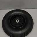 13 Inch 1 PC Rubber Pneumatic Replacement Tires and Wheels 4.00-6 with 5/8'' Axle Bore Hole, Inflated Air Wheel for Wheelbarrow/Wagon/Hand Truck/Trolley/Garden Scooter etc.