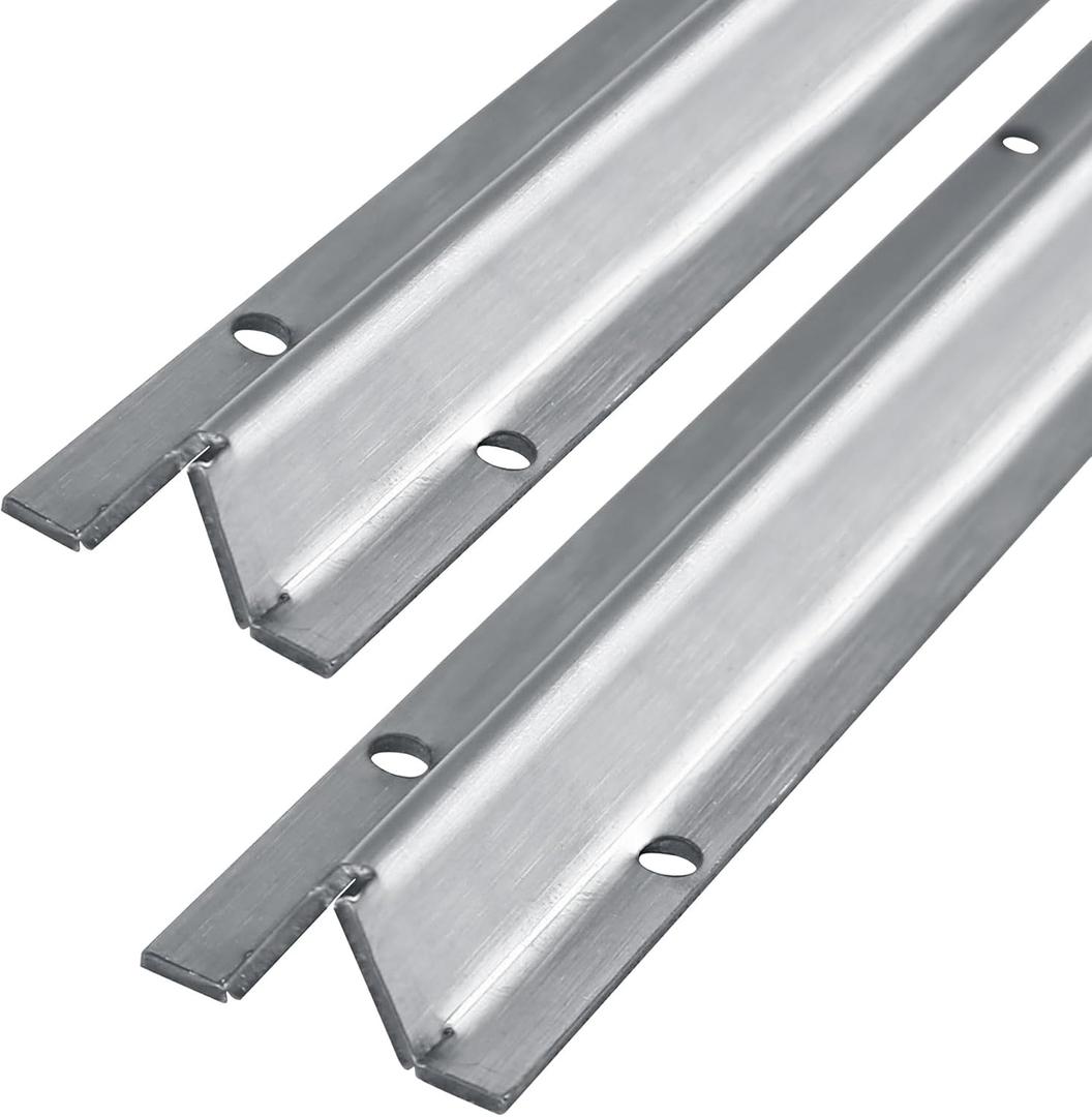 72" in 2 Sections of 36" Sliding Glass Door Track with Pre-Drilled Holes and Screws, Heavy Duty V Bottom Track for Sliding Screen Doors