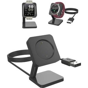 Charger Stand Dock for Amazfit Bip 6 / Amazfit Active 2,Magnetic Fast Safe Charging Stand,Replacement Charging Dock for Amazfit Active 2 / Amazfit Bip 6 Smart Watch