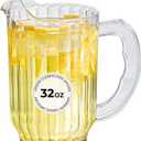 Restaurantware-RW Base 32 Ounce Mini Beer Pitcher, 1 Durable Restaurant Pitcher - Hard Plastic, Serve Soda, Lemonade, Juice, Or Sangria, Clear Plastic Water Glass, For Bars, Parties, Or Homes,