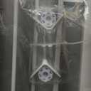 37 Inch Tall Baby Gate with Cat Door, Adjustable 29.55" and -40.55" Wide Auto Close Dog Gate Pressure Mounted Safety Pet Gate for Stairs, Doorway, House (White)