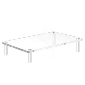 Yestbuy Acrylic Monitor Stand Riser, Clear Computer Monitor Riser, Desktop Organizer Stand for Office Accessories, Printer, Notebook, and All Flat Screen Display, Ergonomic Monitor Riser Stand